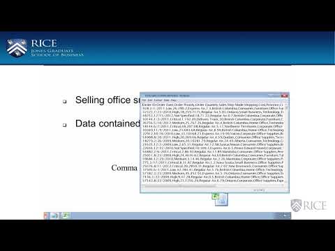 Reading Data into Excel Rice University